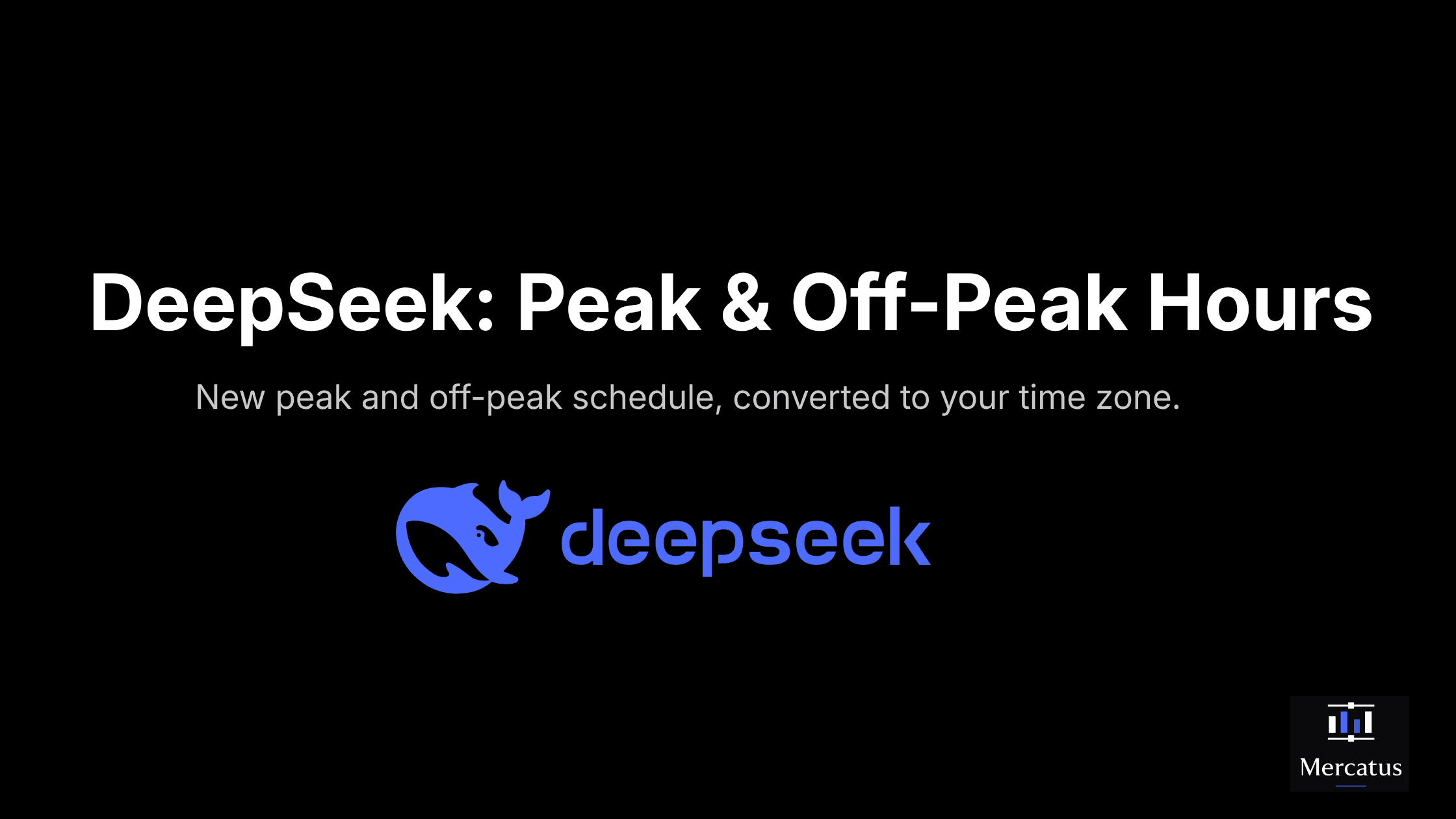 DeepSeek Peak and Off-Peak Hours: When Tokens Cost Half