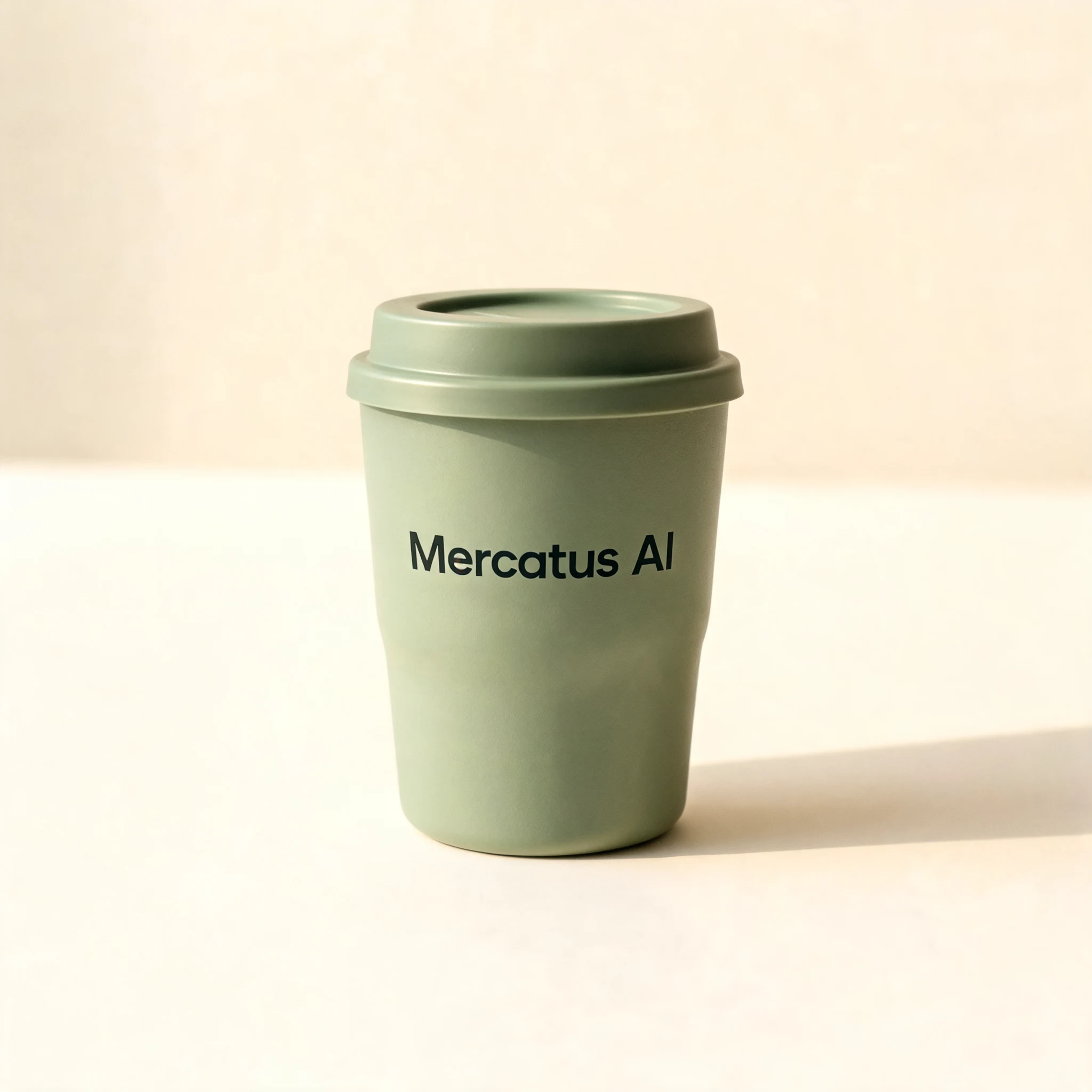 Original sage green Mercatus AI cup